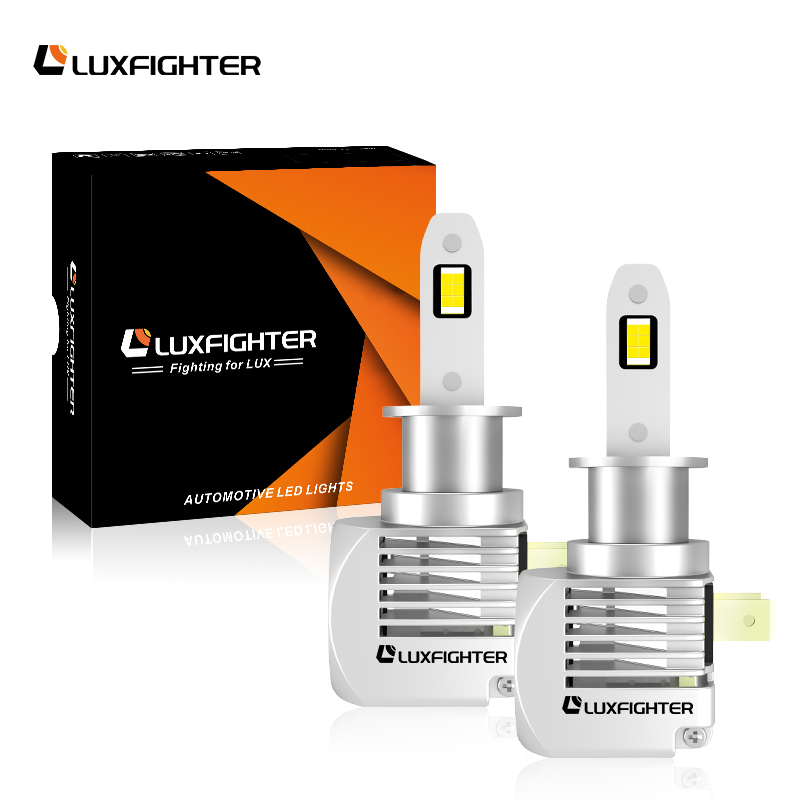 Q16 100 W 8000 Lumen 600 % extrem hellere 6500 K kaltweiße H3-LED-Scheinwerferlampen